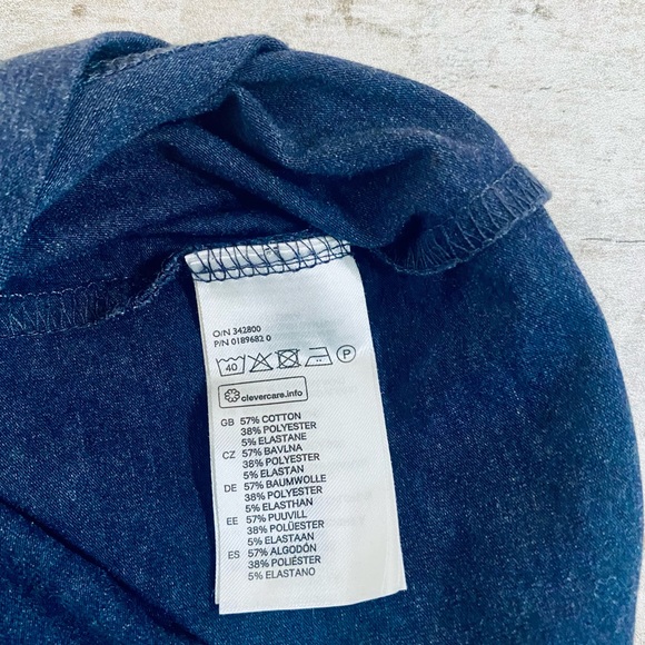 H&M Divided HEATHER BLUE fitted casual dress size XS - Picture 3 of 4